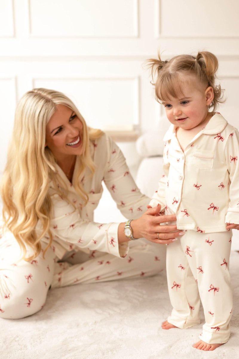 Mini COZY Rosy Ribbon Pyjamas Set