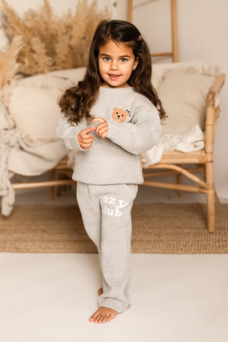 The Cozy Cub Knit Set Grey Set