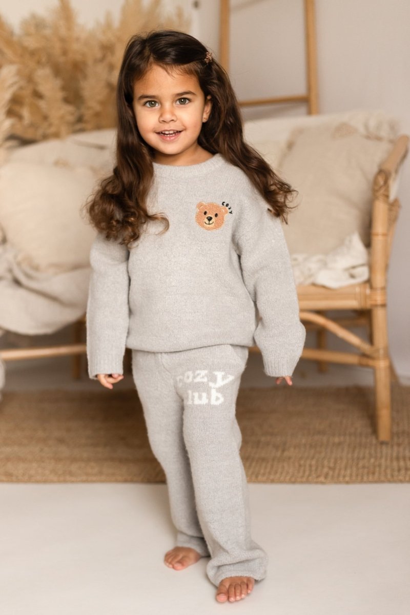 The Cozy Cub Knit Set Grey Set