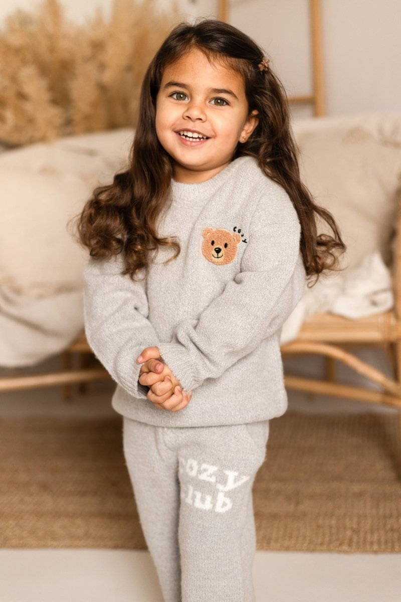 The Cozy Cub Knit Set Grey Set