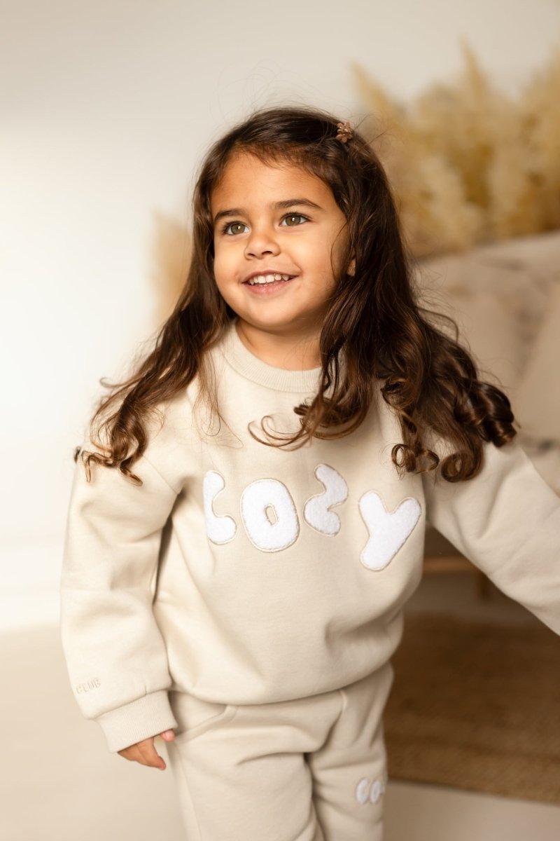 The COZY Little Lounger Tracksuit Stone
