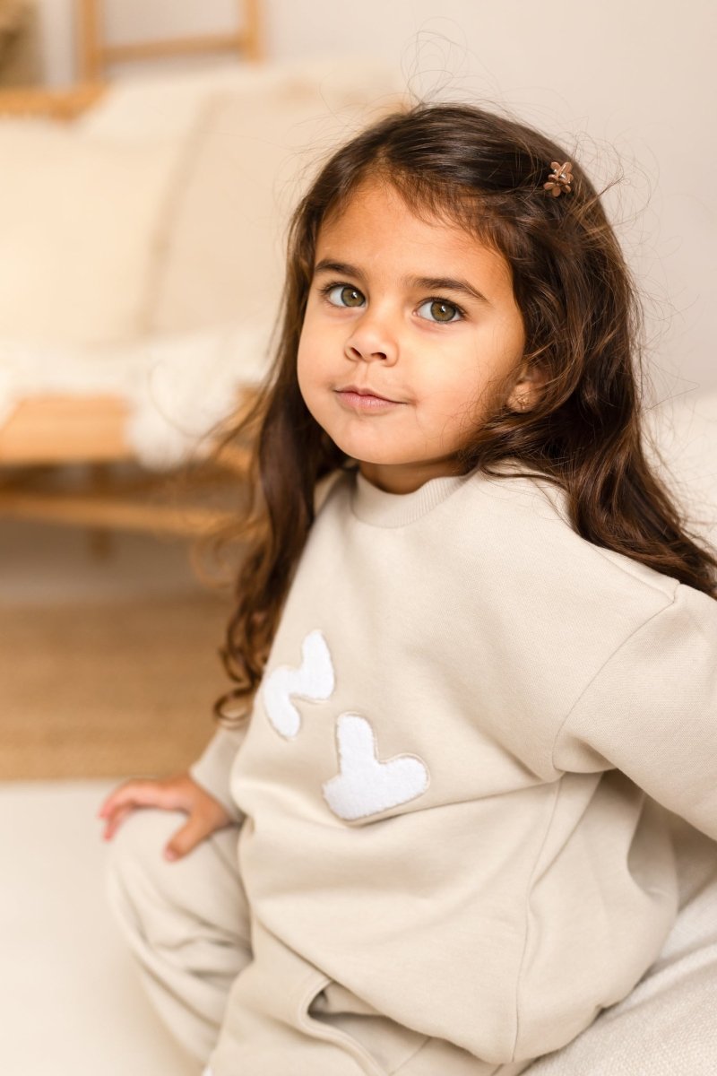 The COZY Little Lounger Tracksuit Stone