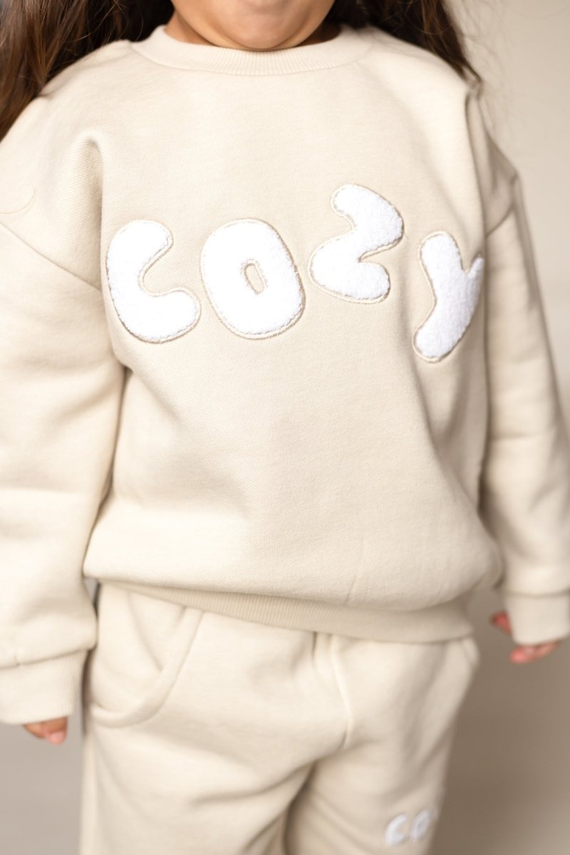 The COZY Little Lounger Tracksuit Stone