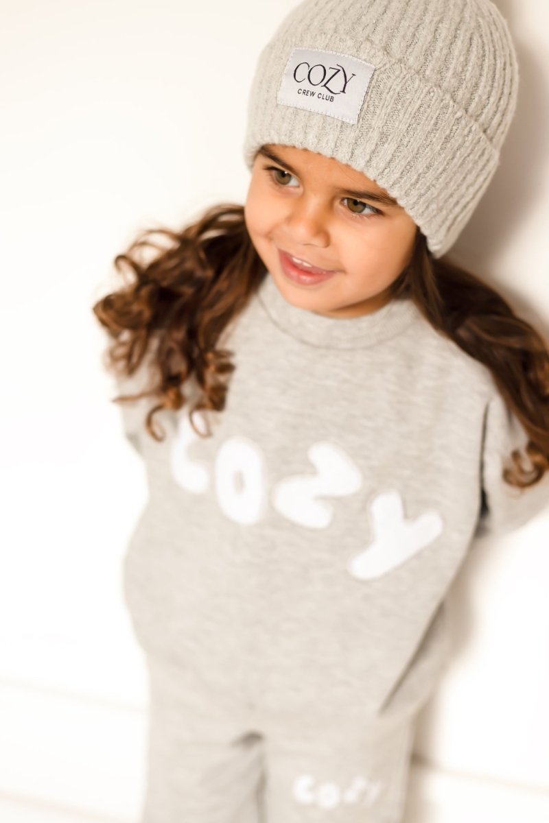 The COZY Little Lounger Tracksuit Marl Grey