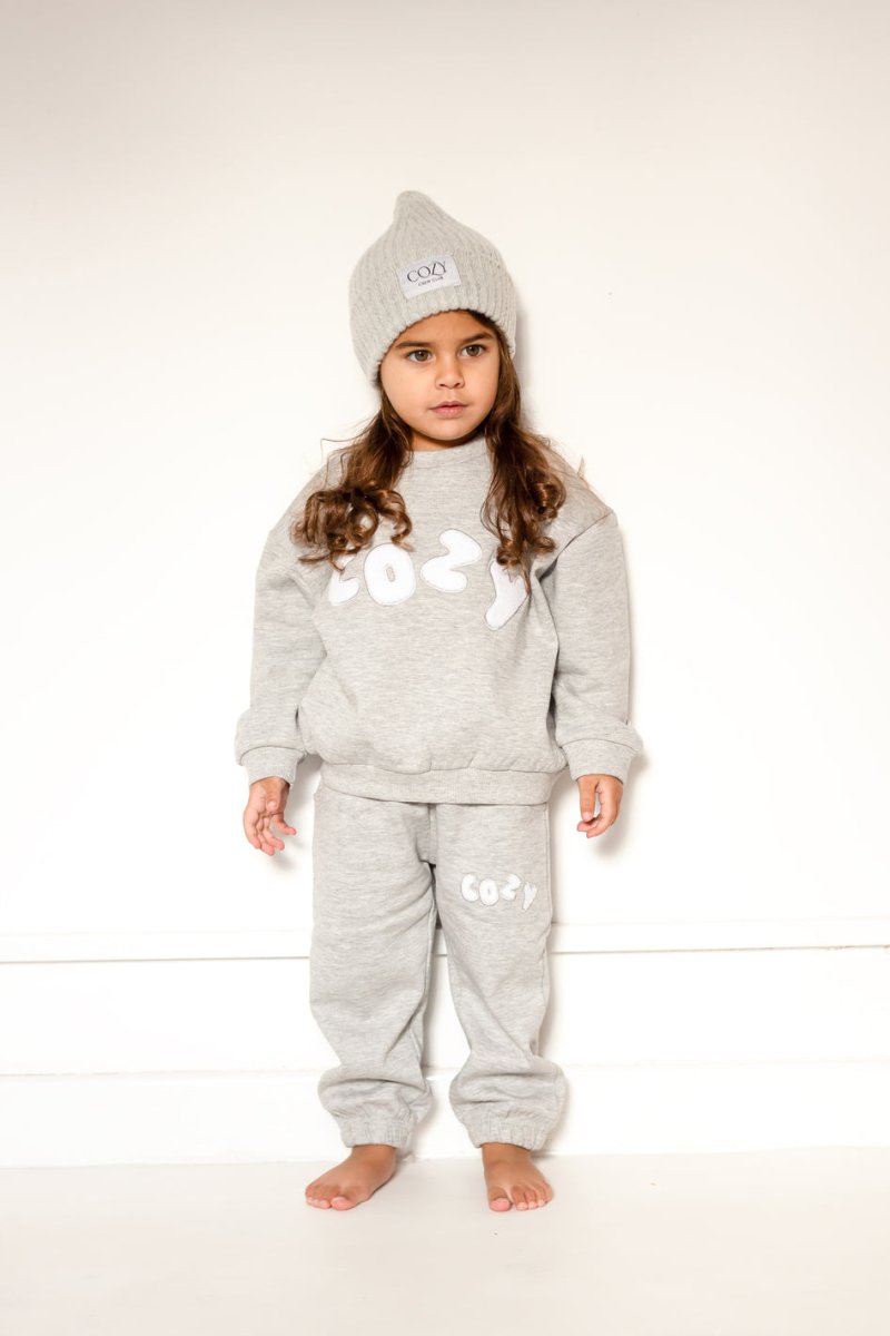 The COZY Little Lounger Tracksuit Marl Grey