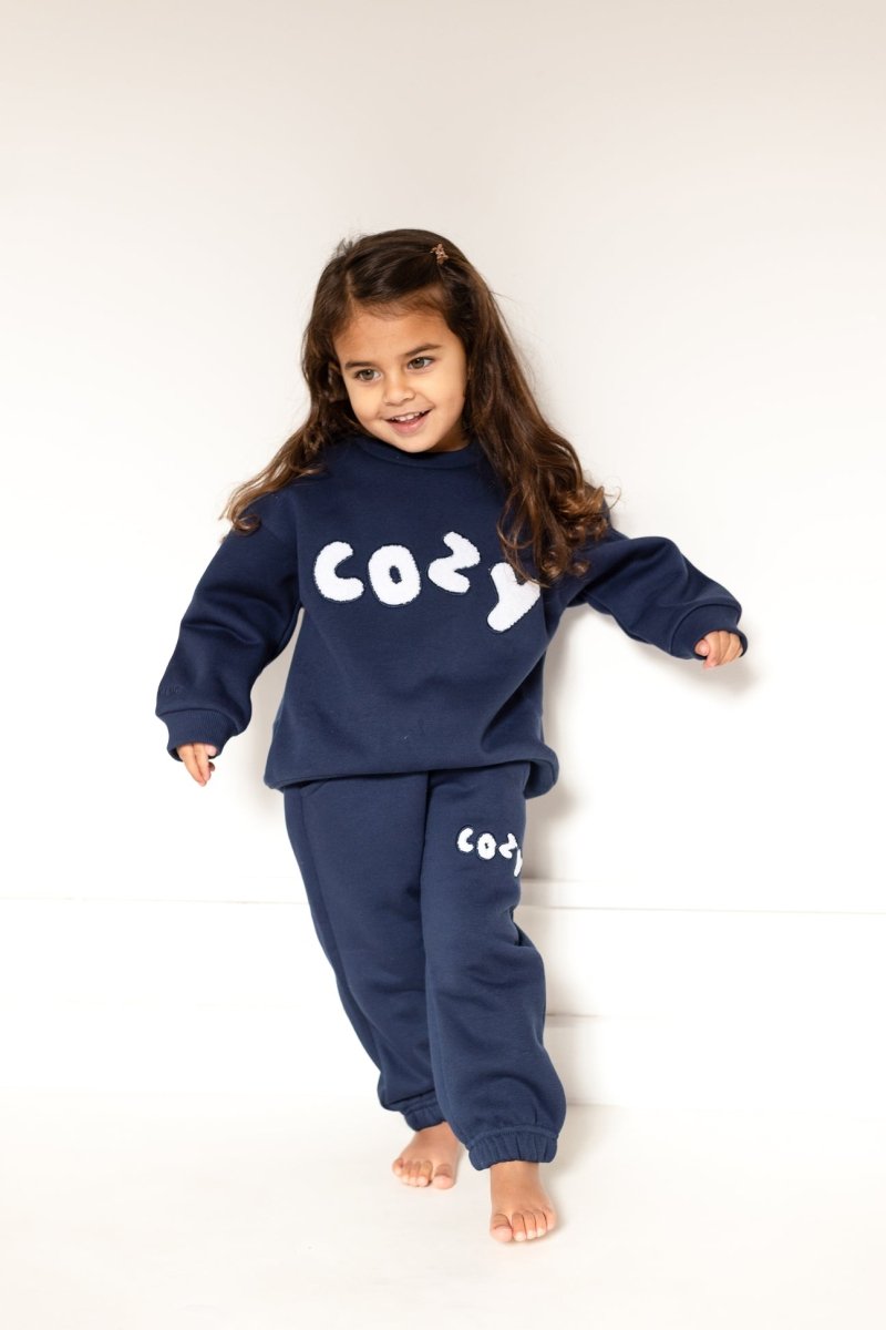 The COZY Little Lounger Tracksuit Navy