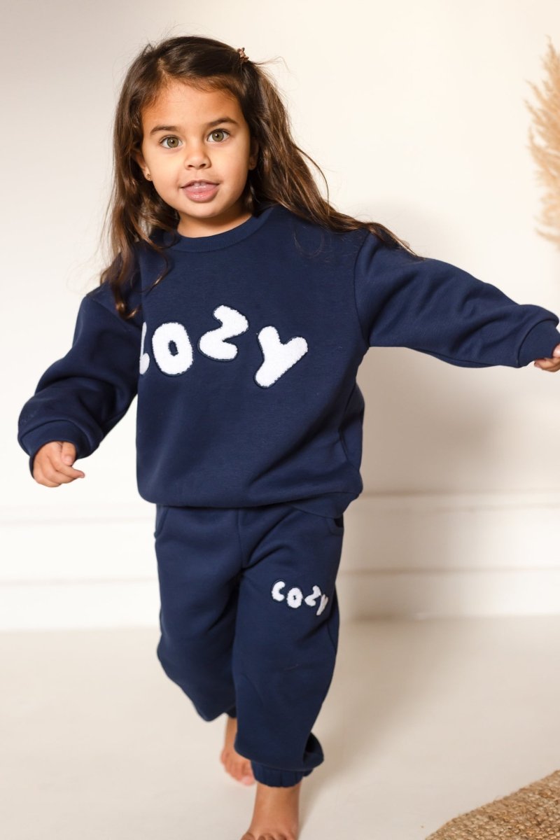 The COZY Little Lounger Tracksuit Navy