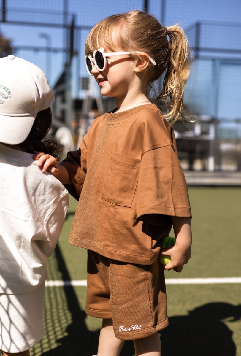 Mini Cozy Crew Resort Club Shorts - Toffee