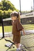 Mini Cozy Crew Resort Club Shorts - Toffee