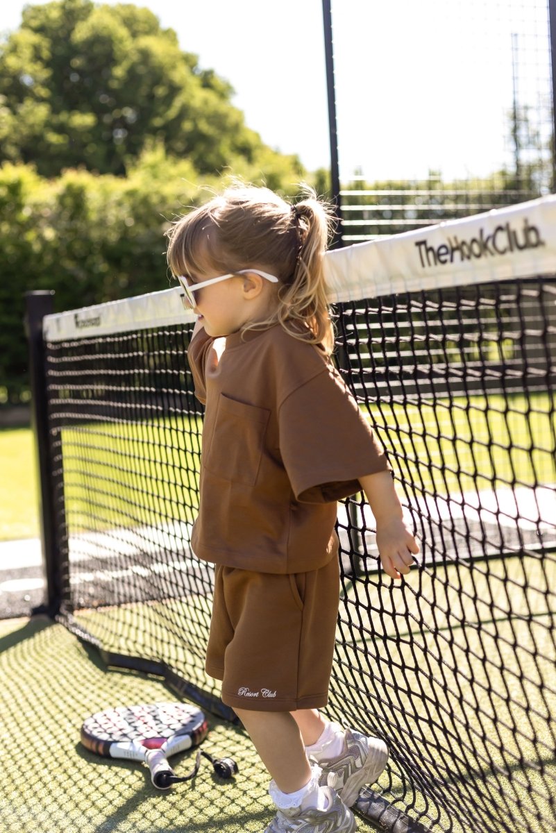 Mini Cozy Crew Resort Club Shorts - Toffee