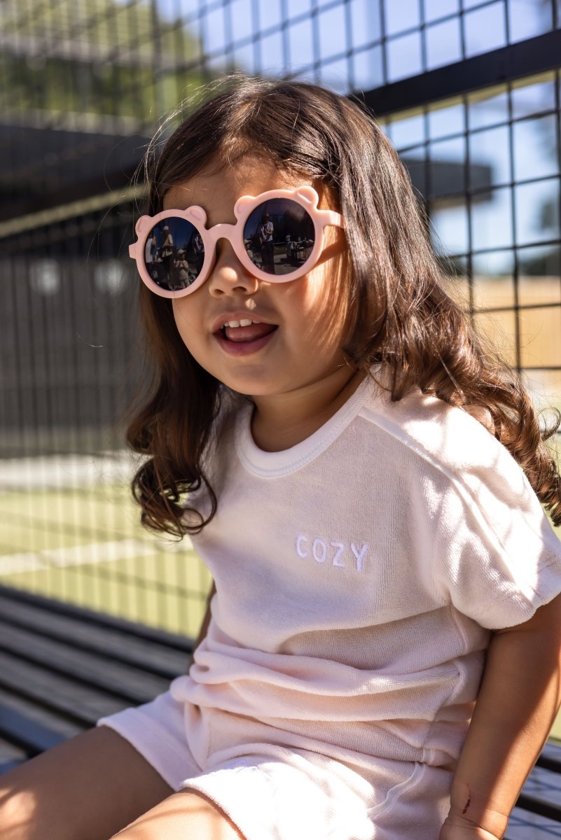 Mini COZY Terry Towelling Tee - Pink