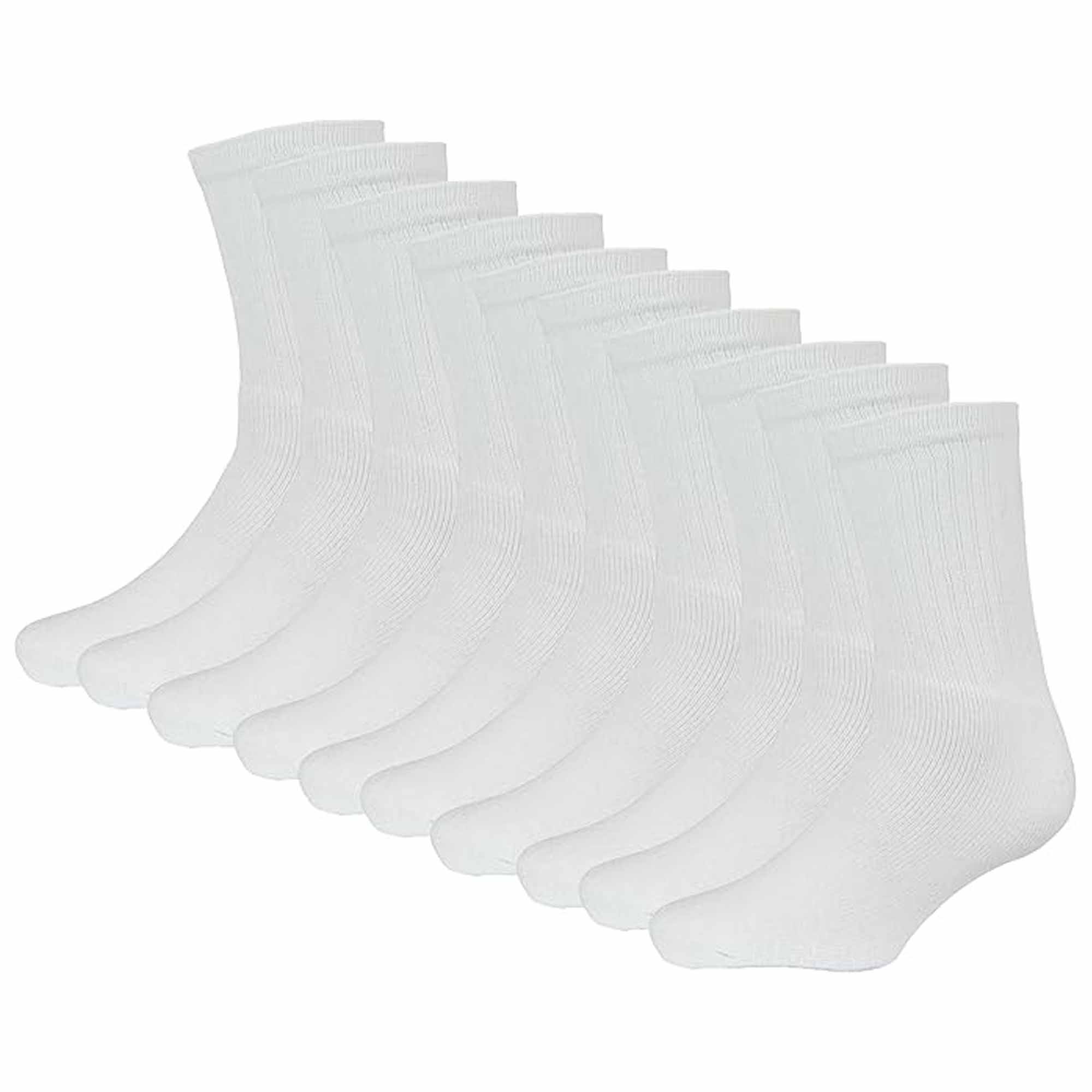 Sock Stack Kids Athletic Socks Pack of 10 Pairs Cushioned Breathable Moisture-Wicking