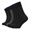 Sock Stack Mens Diabetic Non Elastic Cotton Socks 6 Pairs Size 6-11 Black Reinforced Heel Toe Multipack Value