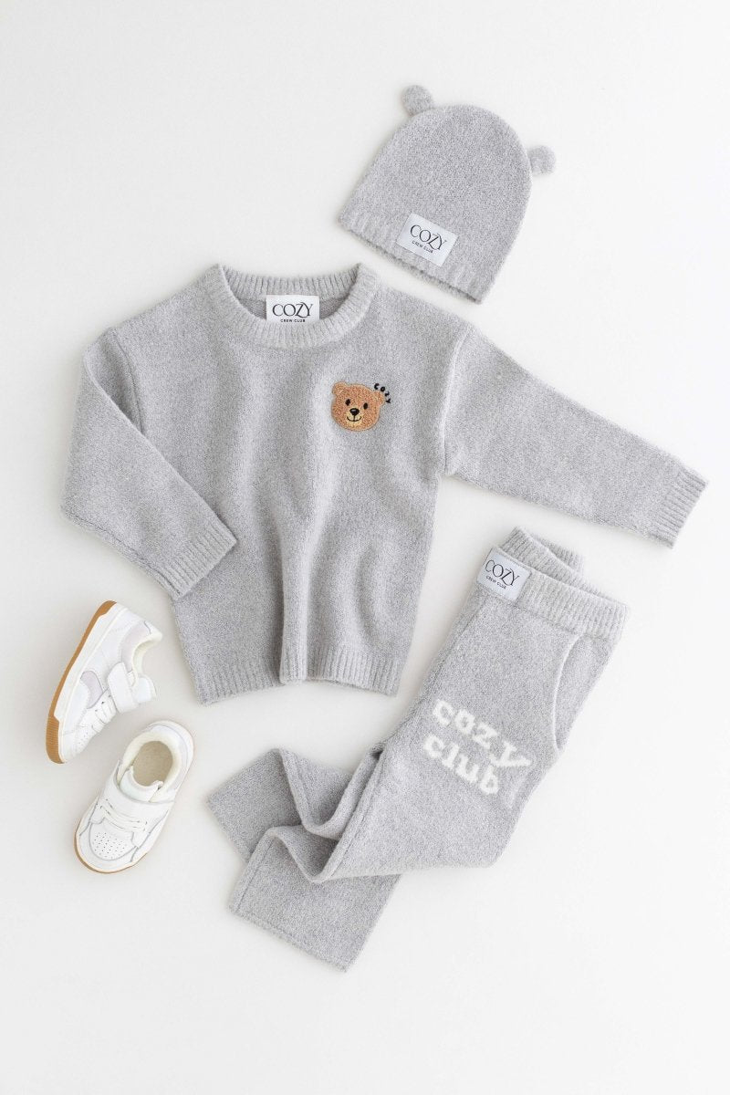 The Cozy Cub Knit Set Grey Set