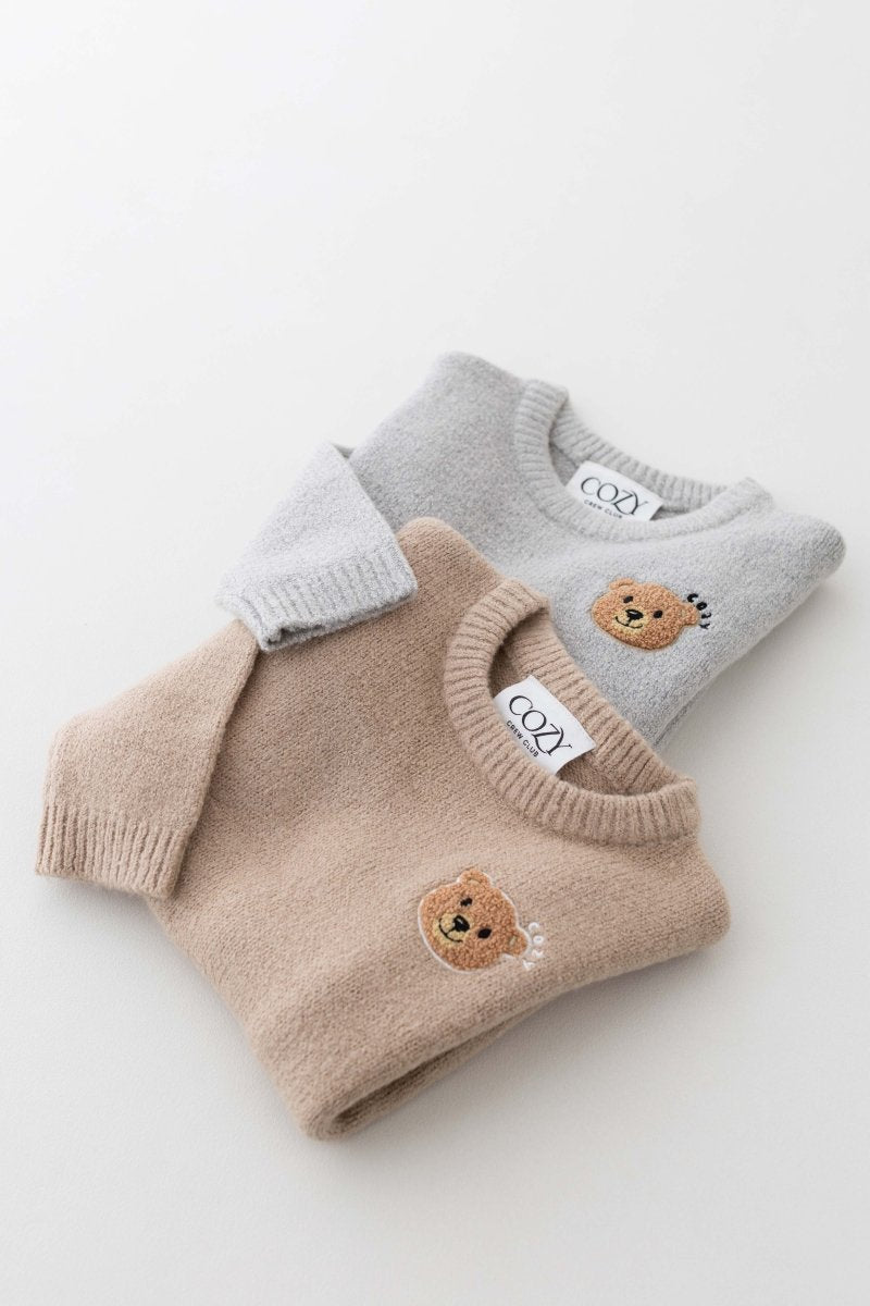 The Cozy Cub Knit Set Taupe Brown