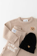 The Cozy Cub Knit Set Taupe Brown