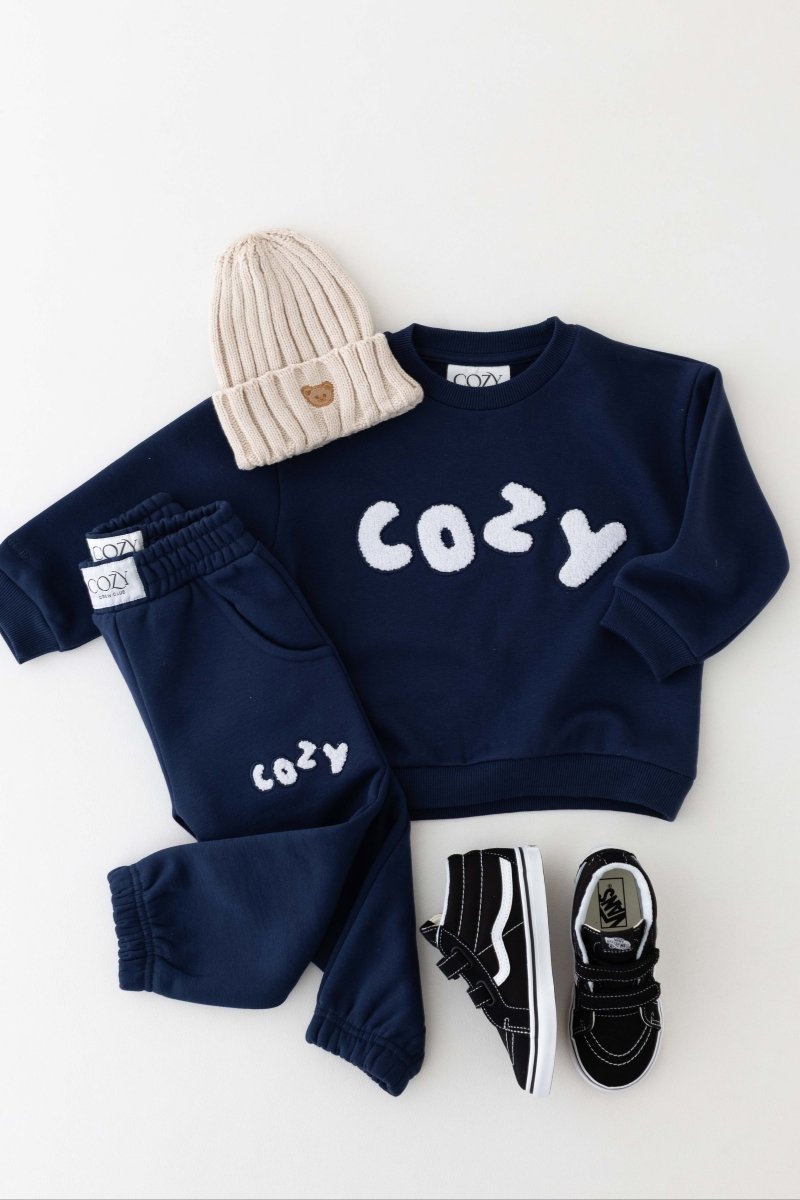 The COZY Little Lounger Tracksuit Navy