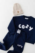 The COZY Little Lounger Tracksuit Navy