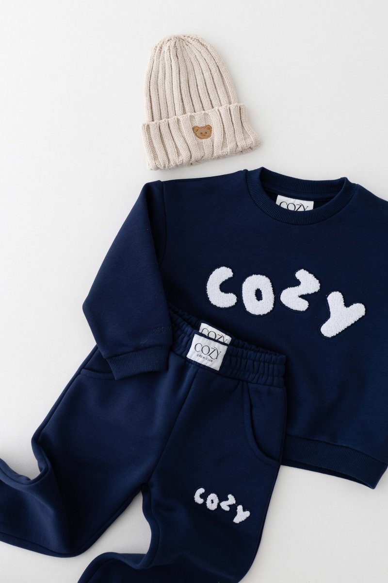 The COZY Little Lounger Tracksuit Navy