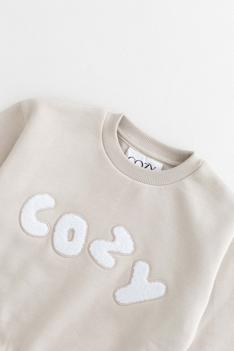 The COZY Little Lounger Tracksuit Stone