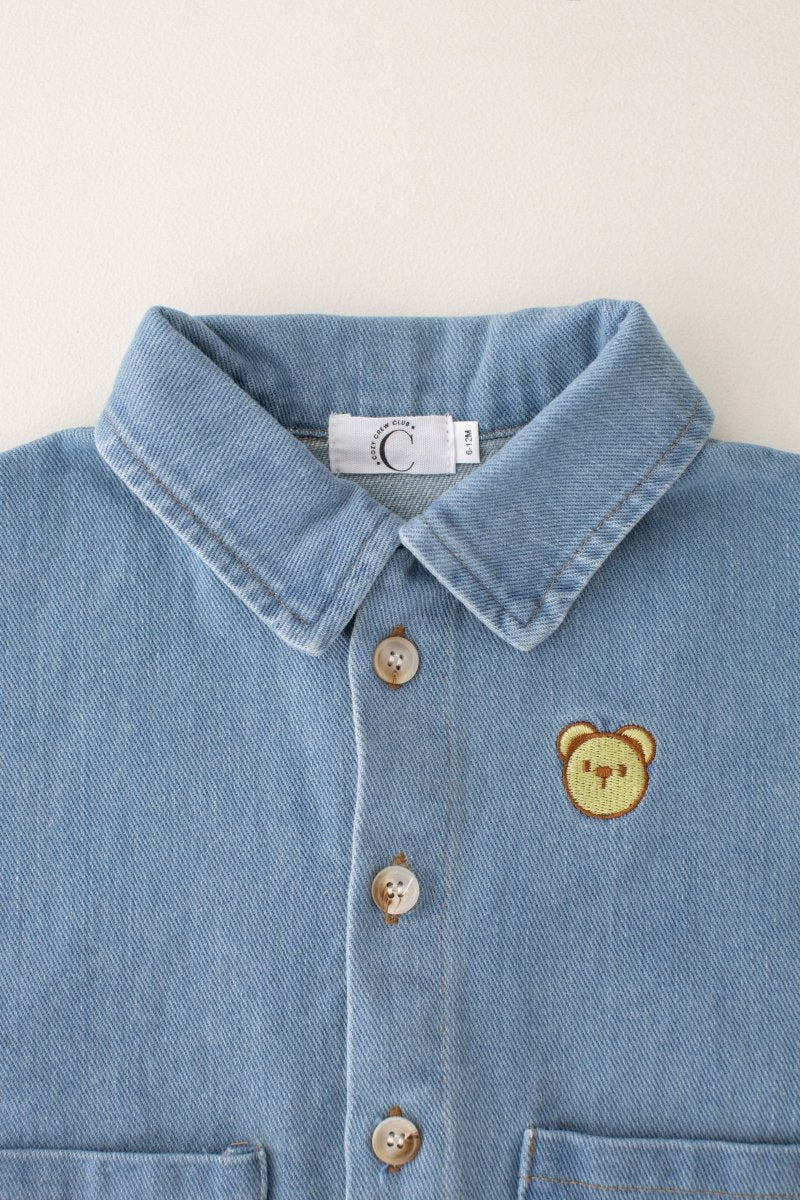 Bear Denim Piece Light or Dark Denim