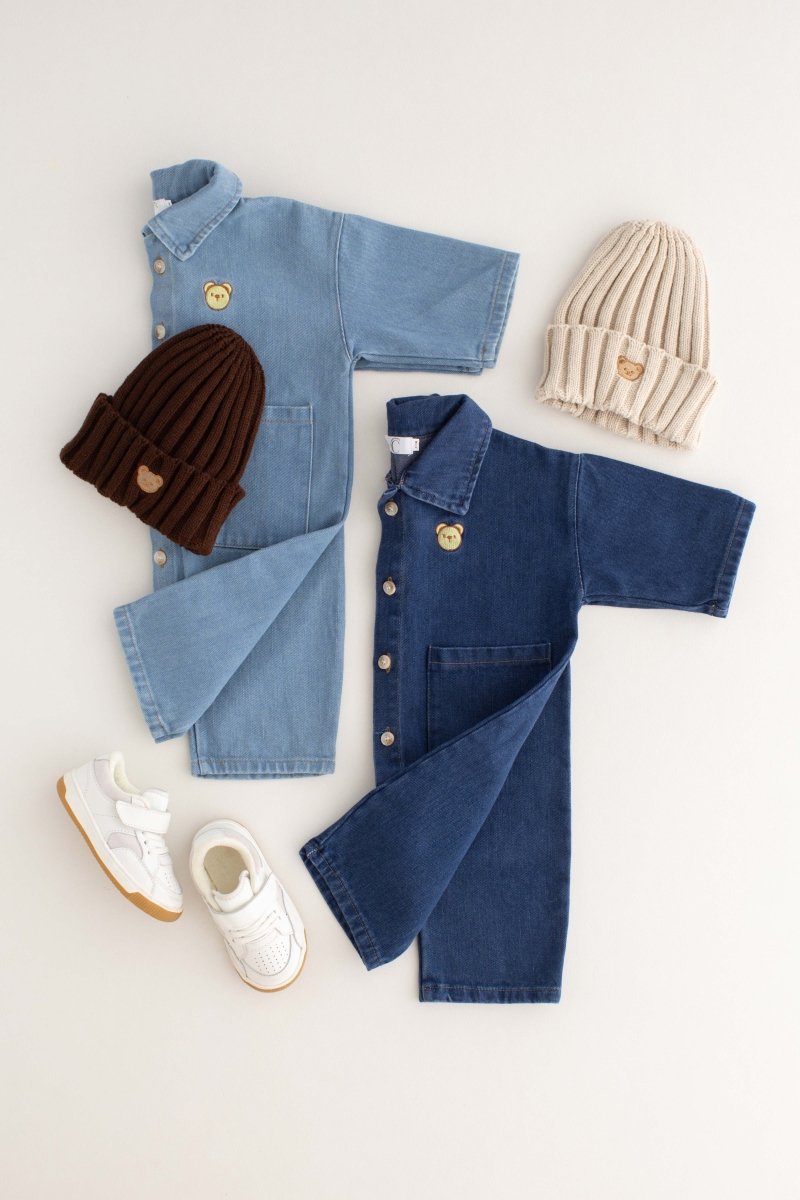 Bear Denim Piece Light or Dark Denim