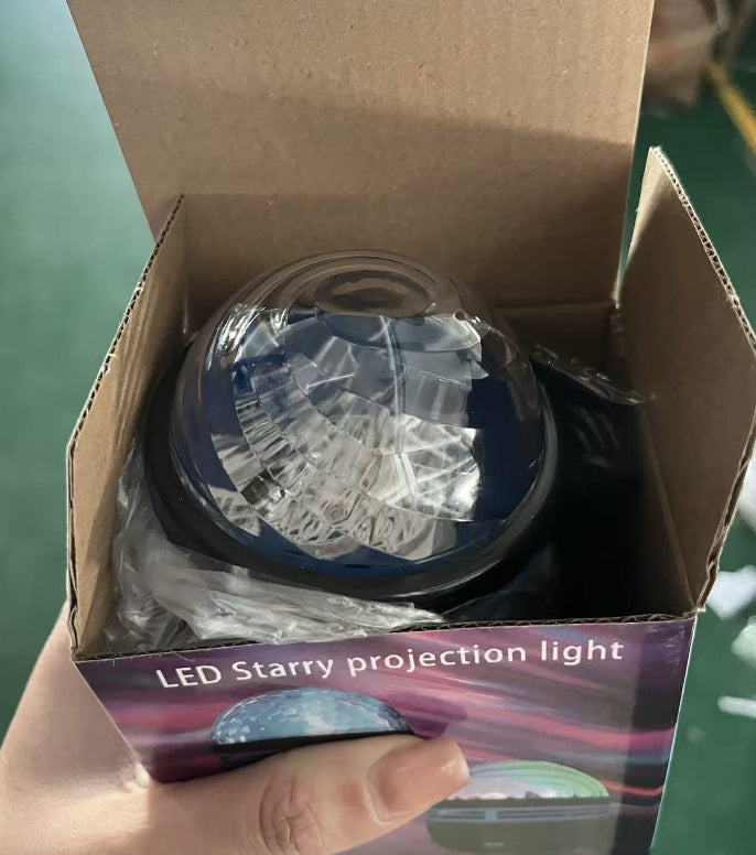 LED Star Galaxy Projector Lamp Spotlight Colorful Rotating Magic Ball Bedroom Atmosphere Lamp Bar KTV Disco Party Stage Light
