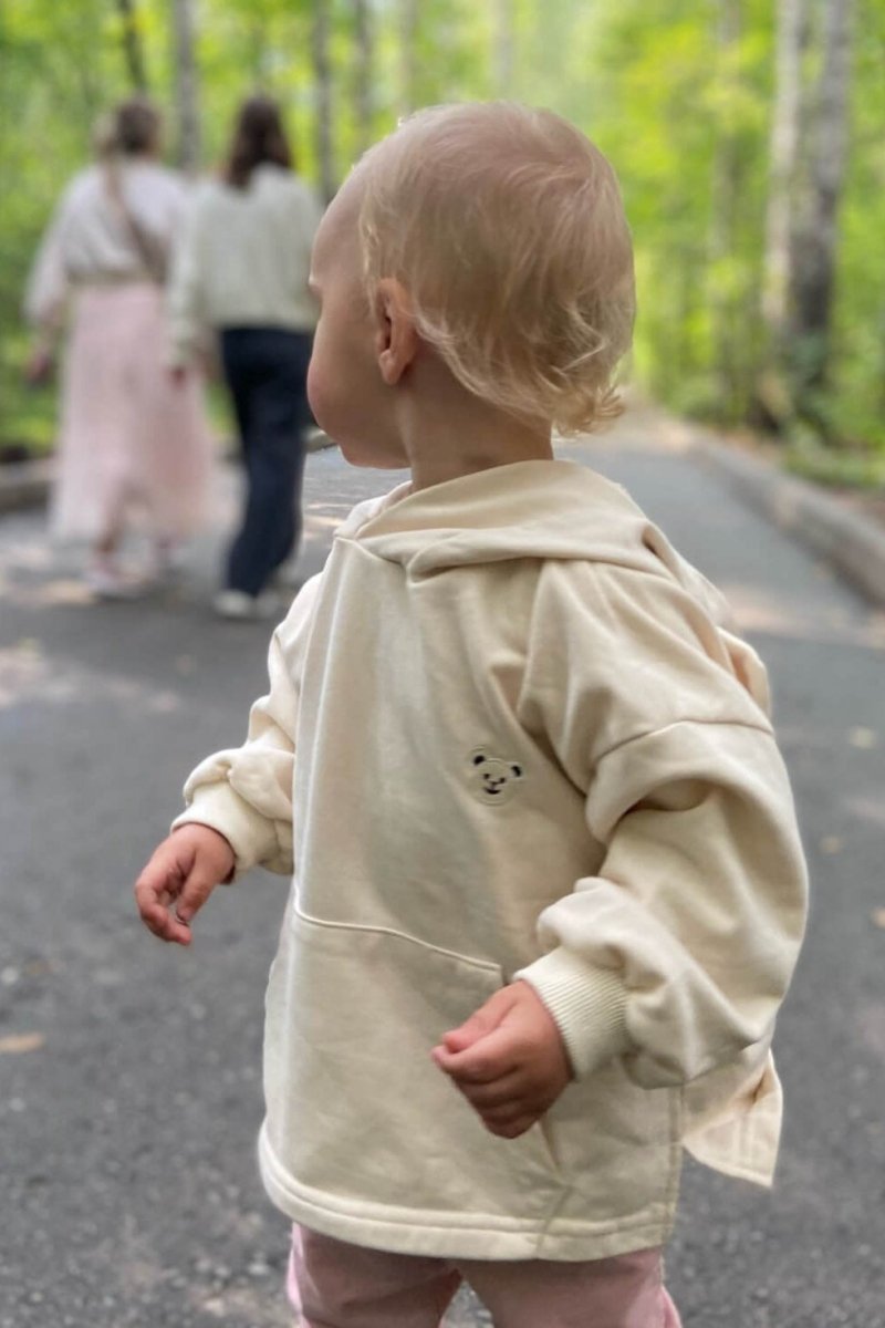 Cozy Nozi Bear Hoodie Cream or Brown