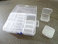 Clear Plastic Storage Box with 14 Single Boxes Inside