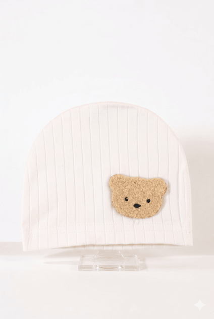 Boucle Bear Hat Super Soft Ribbed