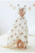 Baby Bear Hooded Bath Towel Receiving Blanket