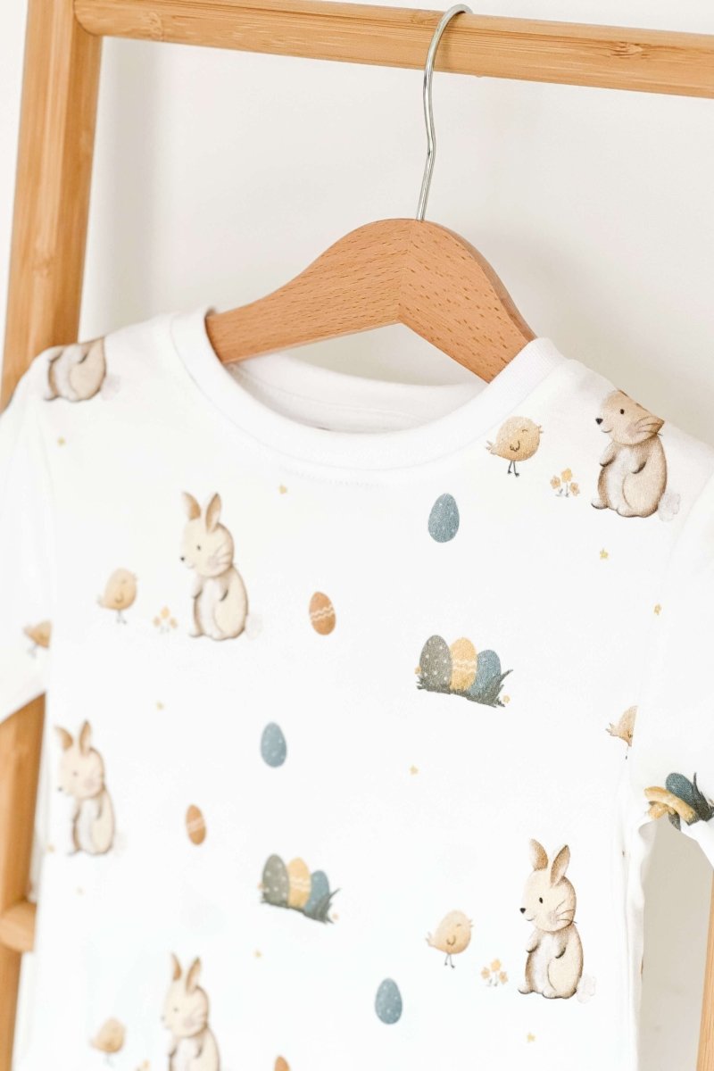 Cozy Easter Bunny Bamboo & Organic Cotton Two-Piece Set Long Sleeve Pyjamas