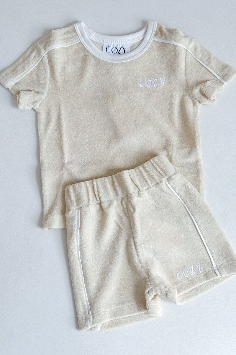 Mini COZY Terry Shorts - Sand