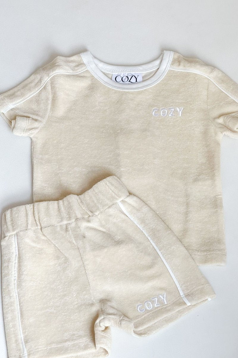 Mini COZY Terry Shorts - Sand