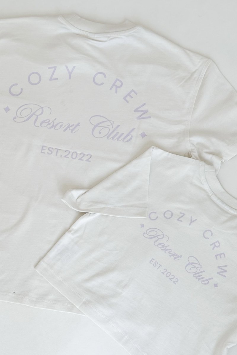 Adult Cozy Crew Resort Club Tee - Snow White