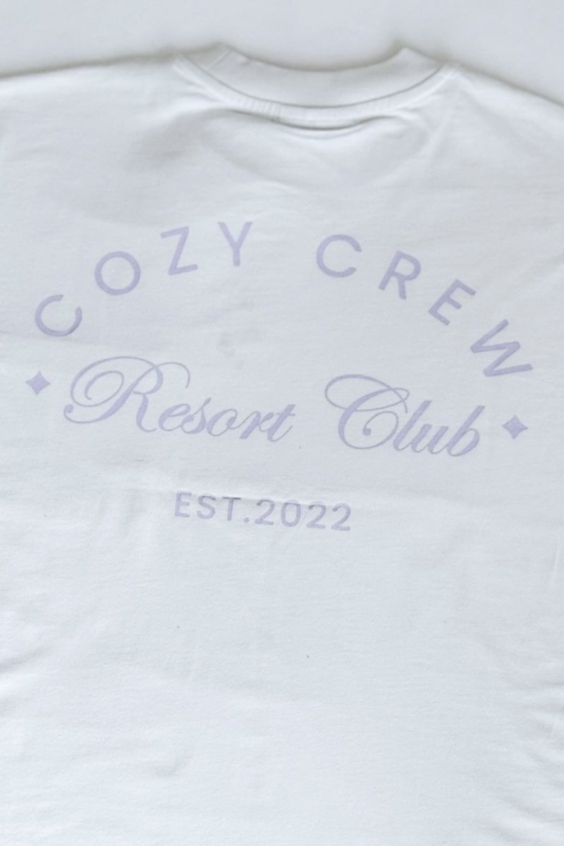 Adult Cozy Crew Resort Club Tee - Snow White