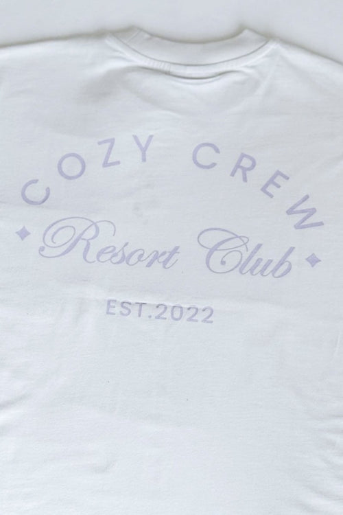 Adult Cozy Crew Resort Club Tee - Snow White
