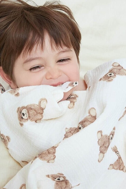 Baby Bear Hooded Bath Towel Receiving Blanket