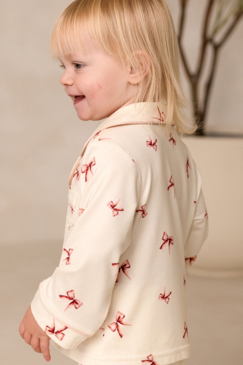 Mini COZY Rosy Ribbon Pyjamas Set