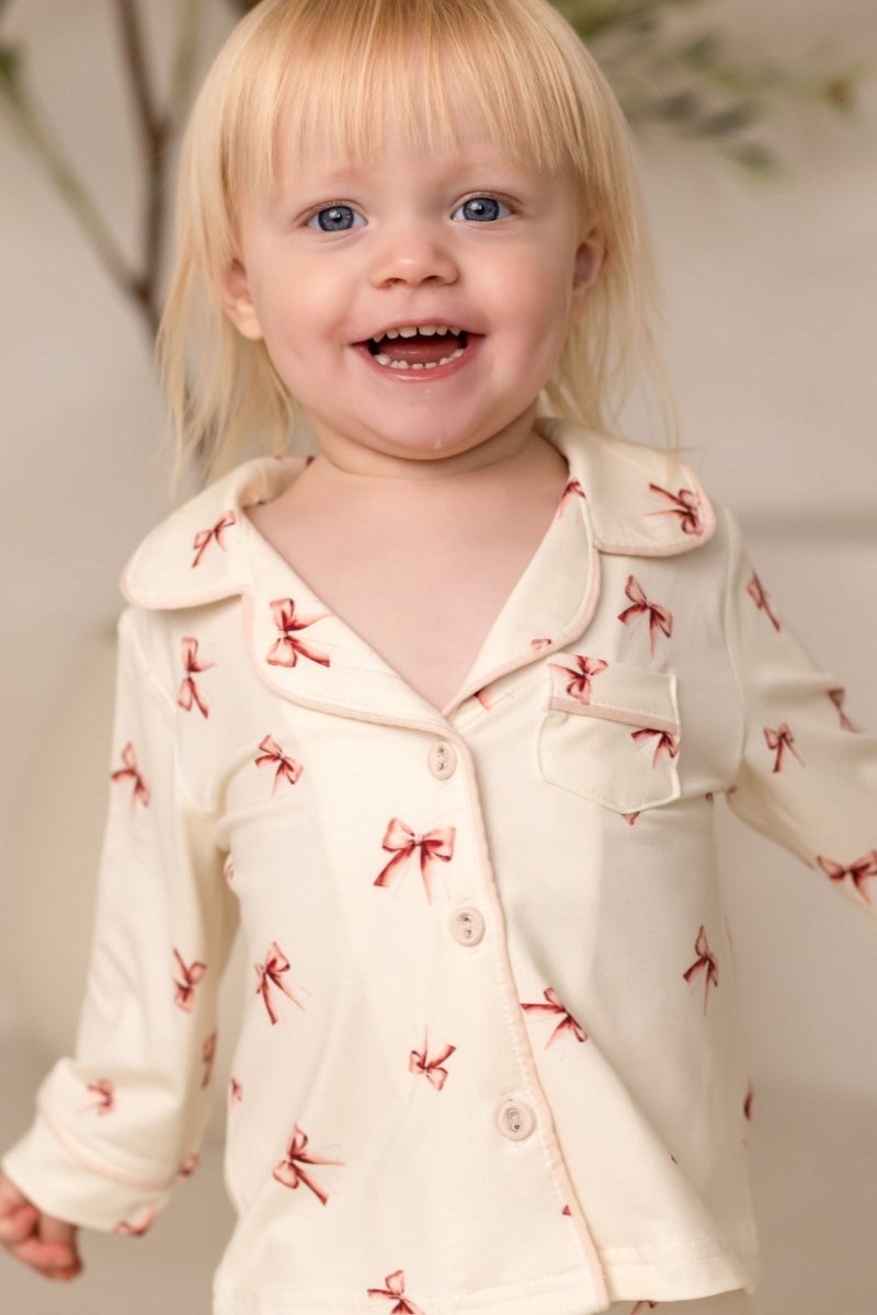 Mini COZY Rosy Ribbon Pyjamas Set