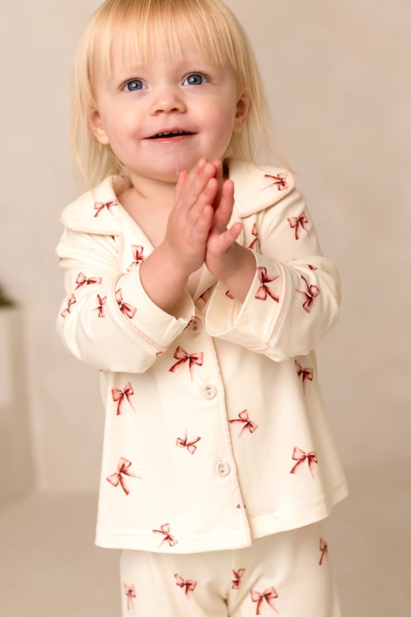 Mini COZY Rosy Ribbon Pyjamas Set