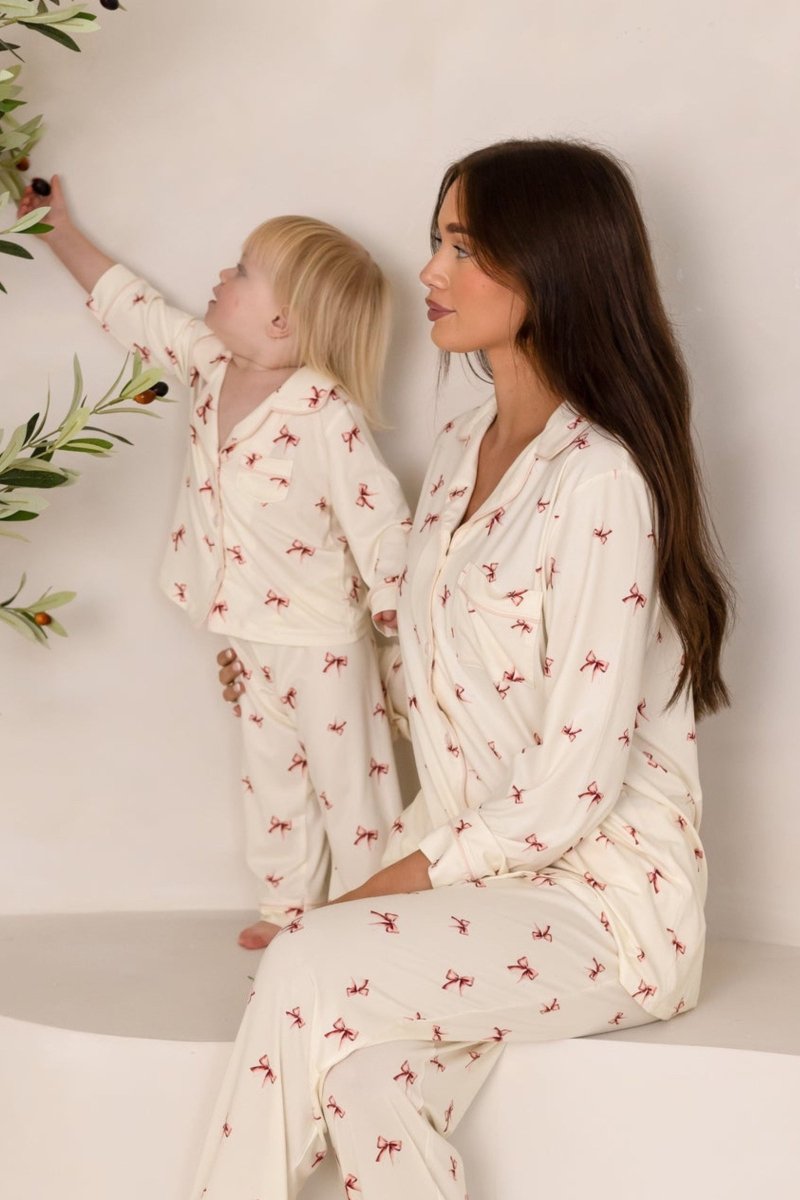 Mini COZY Rosy Ribbon Pyjamas Set