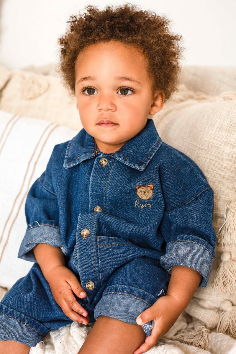 Bear Denim Piece Light or Dark Denim