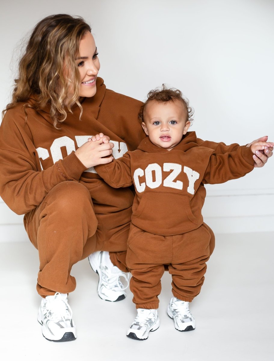 COZY Adult Tracksuit Brown Set