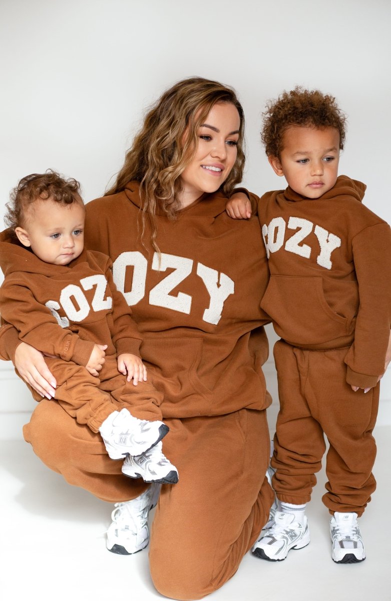COZY Adult Tracksuit Brown Set