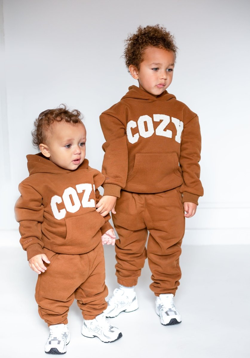 COZY Mini Tracksuit Brown Sets