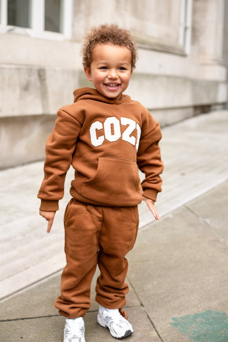 COZY Mini Tracksuit Brown Sets