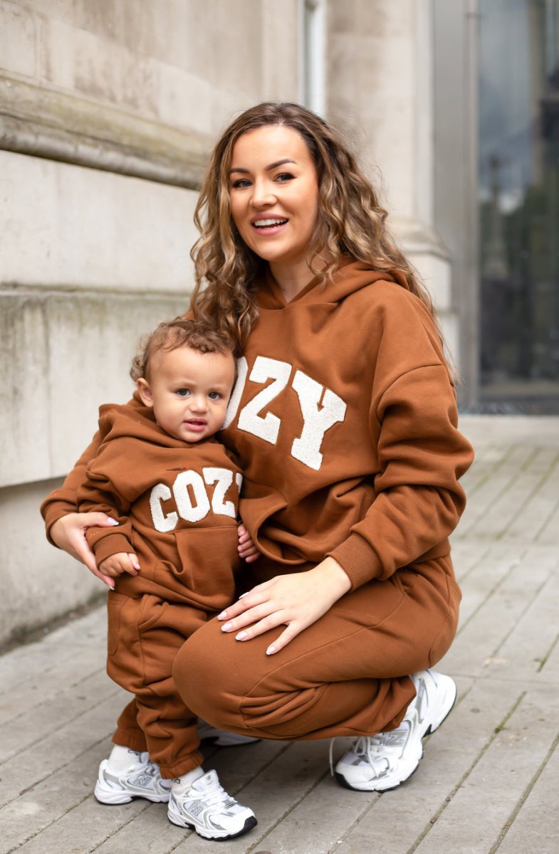 COZY Mini Tracksuit Brown Sets