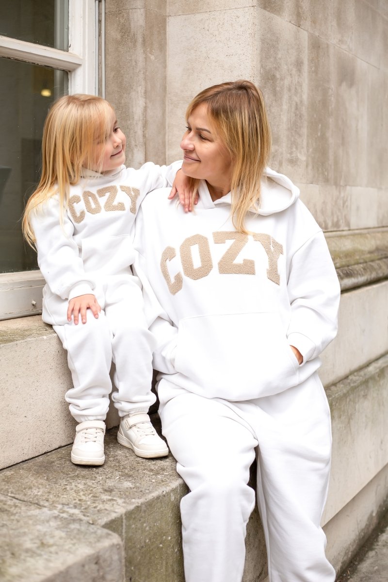 COZY Mini Tracksuit Off-White Set