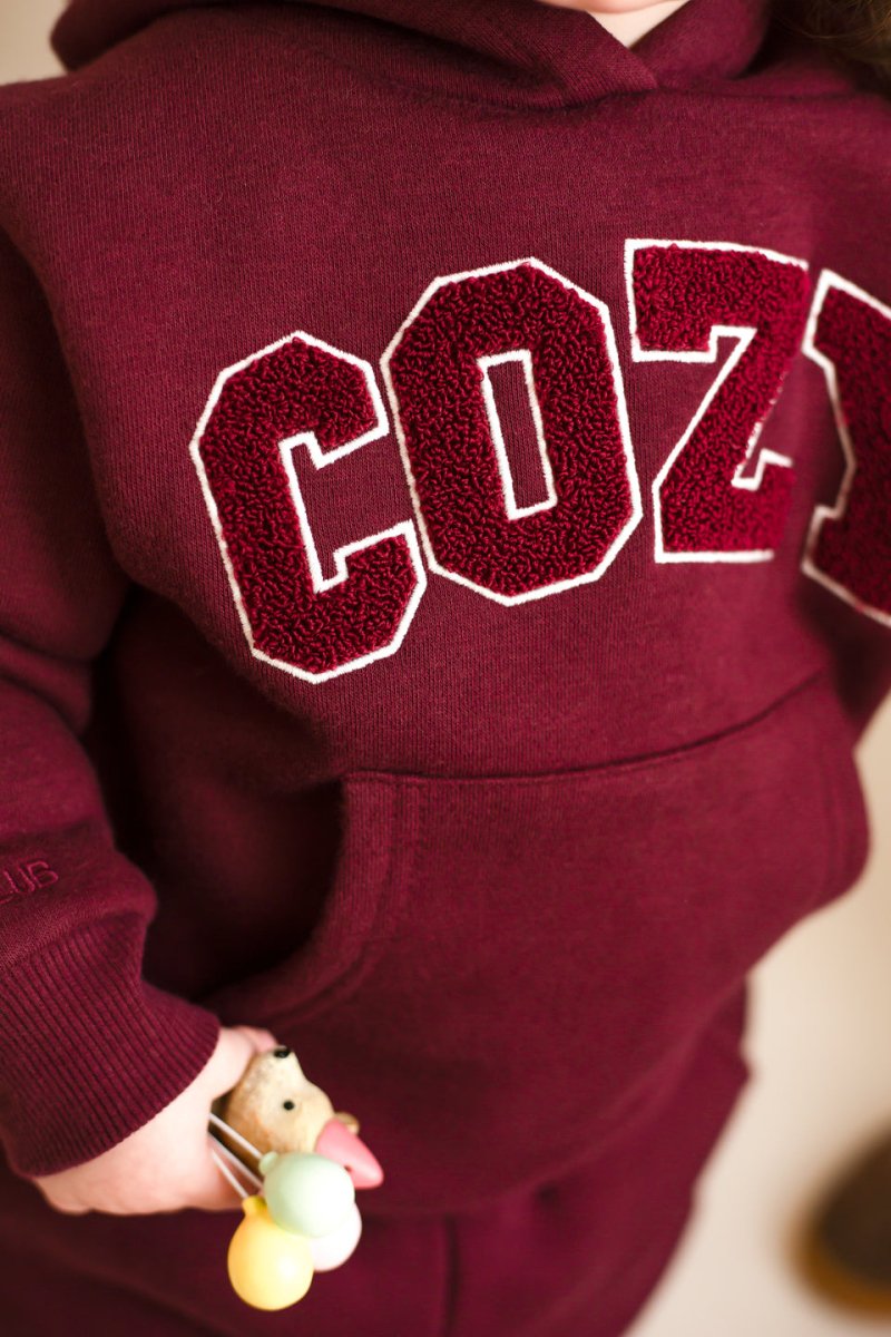 COZY Adult Tracksuit Burgundy Set